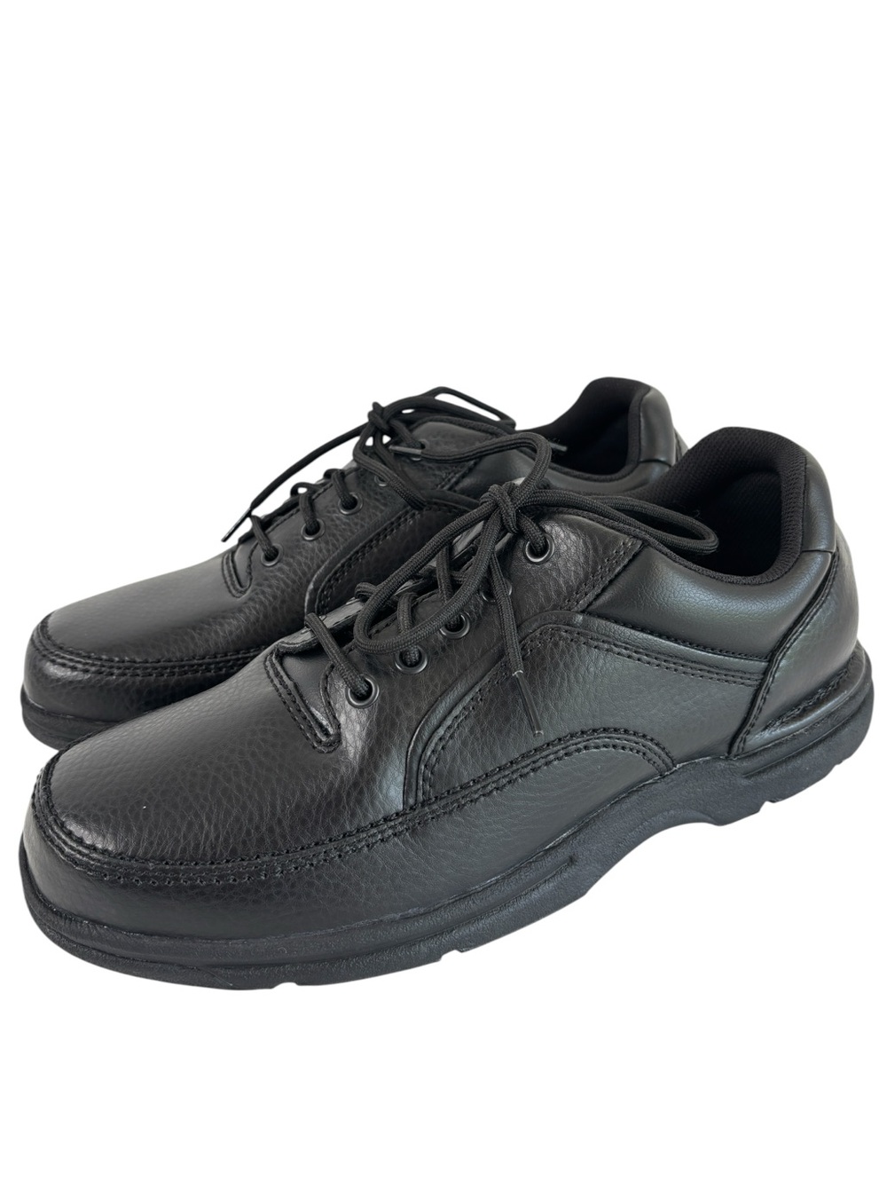 Rockport Eureka Walking Shoes Oxfords Mens Sz 10 WIDE Black Leather Casual NEW!